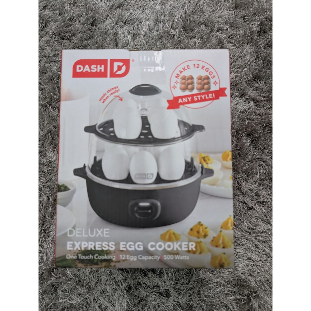 Dash‎ Deluxe Express Egg Cooker Black 12 Egg Capacity 500W